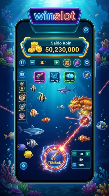 Layar utama winslot — antarmuka bersih setelah instalasi